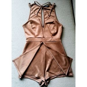 Forever 21 strappy cami satin romper